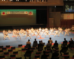 Adult members demonstrated Wankan Kata