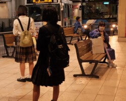 The central bus station in Naha